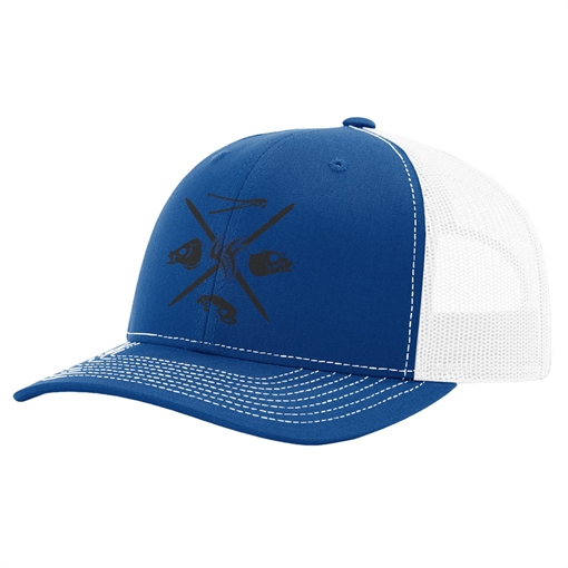 Picture of Fin Finder Skulls Mesh Hat Blue/White 810096080929