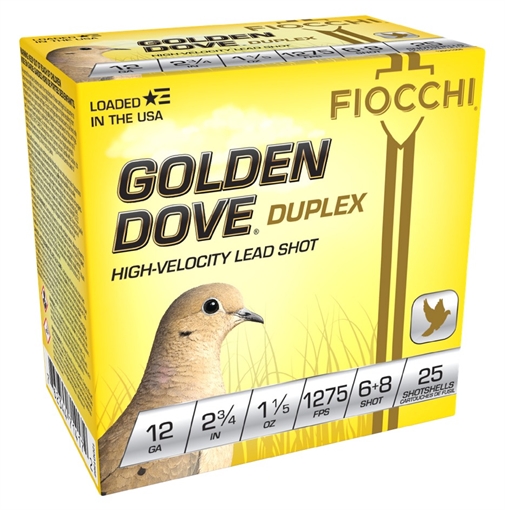 Picture of FIO 12DD1568  GLD DOVE   12 2.75 6+8   1-1/5 25/10