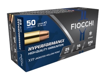 Picture of Fiocchi Ammunition FIOCCHI EXTREMA 25 AUTO 35GR XTP JHP 50/BX 25XTP