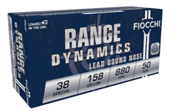 Picture of Fiocchi Range Dynamics 38Special 158gr Lead Round Nose 50 Per Box/20 Case 38C