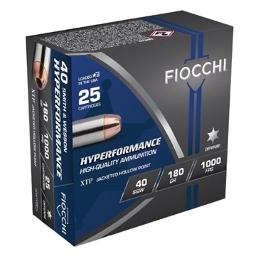 Picture of Fiocchi Fiocchi Hyperformance Defense Pistol Ammo 40 S&W 180 gr. XTPHP 25 rd. 40XTPB25
