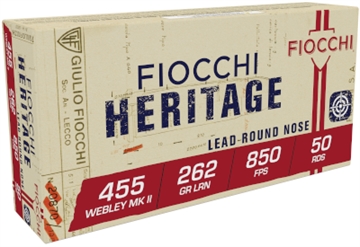Picture of FIOCCHI AMO 455 WEBLEY 262GR LRN 50-RD ( 20 BOXES PER CASE ) 455A
