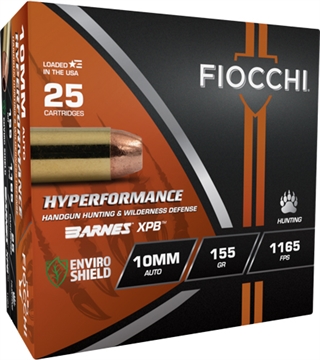 Picture of Fiocchi Hyperformance Hunt Ammunition 10mm Auto 155gr HP 1165 fps 25/ct 10BA