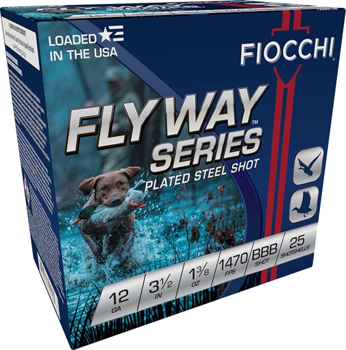 Picture of Fiocchi Fiocchi Speed Steel Shotgun Loads 12 ga. 3.5 in. 1 3/8 oz. BBB Shot 25 rd. 1235ST3B