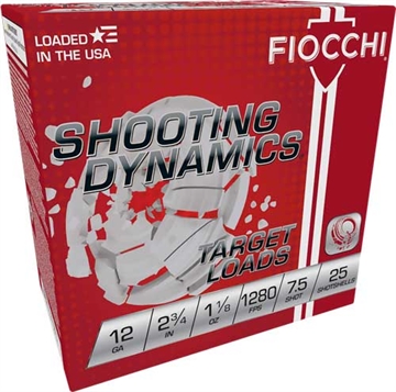 Picture of FIOCCHI 12GA 2.75" 1-1/8OZ #7.5 1280FPS 250RD CASE LOT 12SDHV75