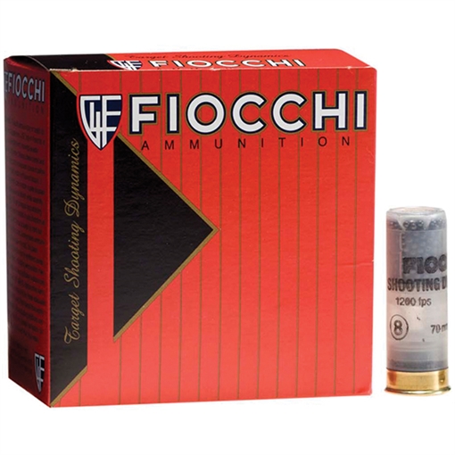 Picture of Fiocchi Fiocchi Shooting Dynamics Heavy Dynamic Load 12 ga. 2.75 in. 1 oz. 8 Shot 25 rd. 12SD1H8