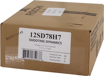 Picture of FIOCCHI 12GA 2.75" 7/8OZ #7.5 1350FPS 250RD CASE LOT 12sd78h7