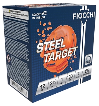 Picture of Fiocchi Target Steel Low Recoil Shotshells 12ga 2-3/4" 1oz 1200 fps #7 25/ct 12SLR7