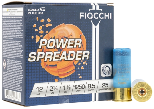 Picture of Fiocchi Ammunition FIOCCHI SPREADER 12GA 1250FPS 1-1/8 OZ #8.5 12SSCX85