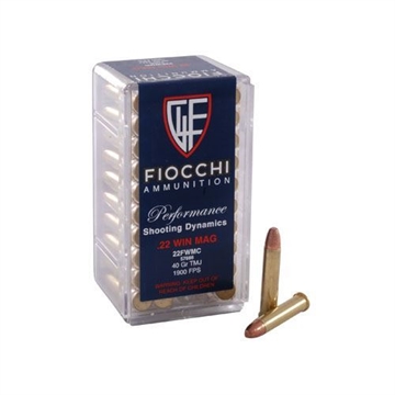Picture of Fiocchi .22 Win Mag 40 Grain FMJ (Box of 50) FIO-22FWMC