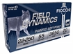 Picture of Fiocchi Field Dynamics 22-250Rem 55gr Pointed Soft Point 20 Per Box/10 Case 22250B