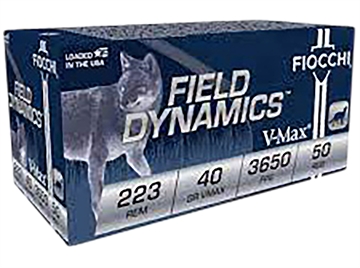 Picture of Fiocchi Field Dynamics 223Rem 40gr Hornady V-Max 50/4 *Sold as case 223FHVB