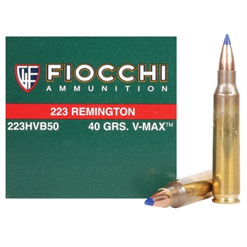Picture of Fiocchi Field Dynamics 223Rem 40gr Hornady V Max 50 Per Box/20 Case 223HVB50