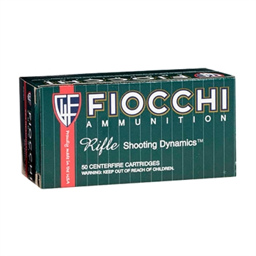 Picture of Fiocchi Ammunition Rifle, 223 Remington, 62 Grain, Full Metal Jacket Boat Tail, 50 Round Box 223C 762344706580