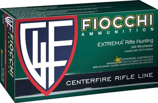 Picture of Fiocchi Hyperformance Hunt Rifle Ammunition .243 Win 95 gr SST 2950 fps 20/ct 243HSB
