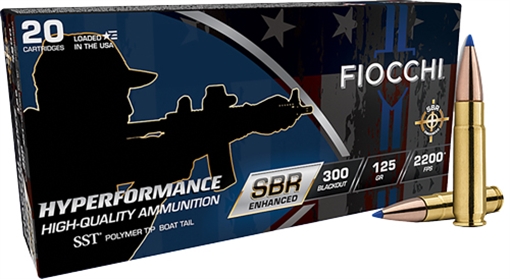 Picture of FIOCCHI 300 AAC SBR ENHANCED 125GR SST 20RD 10BX/CS 300BKSBA A300BKSBA