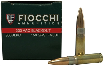 Picture of Fiocchi Range Dynamics 300Blackout 150gr Full Metal Jacket Boat Tail 50 Per Box/10 Case 300BLKC