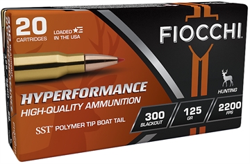 Picture of Fiocchi Hyperformance 300Blackout 125gr Super Shock Tip 20 Per Box/10 Case 300BLKH20