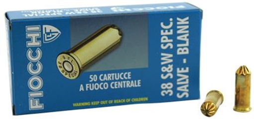 Picture of FIOCCHI 38 CAL RIMMED REVOLVER BLANKS 50RD 38BLANK