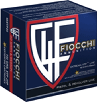 Picture of Fiocchi Ammunition 40 S&W 155 Grain Hornady XTP Jacketed Hollow Point 25 Round Box FIO-40XTP25