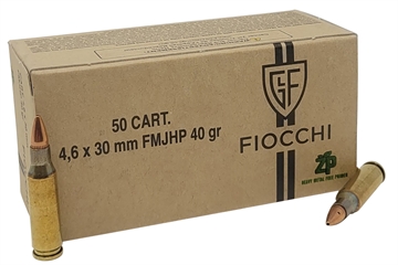 Picture of Fiocchi H&K 4.6x30mmH&K 40gr Jacketed Hollow Point 1000rds 46EXC