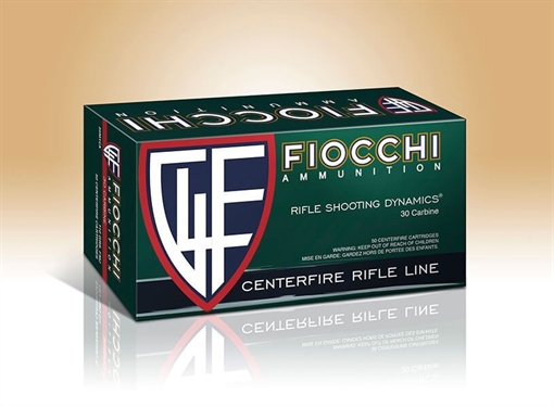 Picture of Fiocchi Ammunition 30 Carbine 100 Grain Full Metal Jacket Boat Tail 50 Round Box FIO-30M1CA