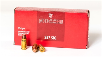 Picture of Fiocchi Ammunition 357 Sig Sauer 124 Grain Full Metal Jacket 50 Round Box FIO-357SIGAP