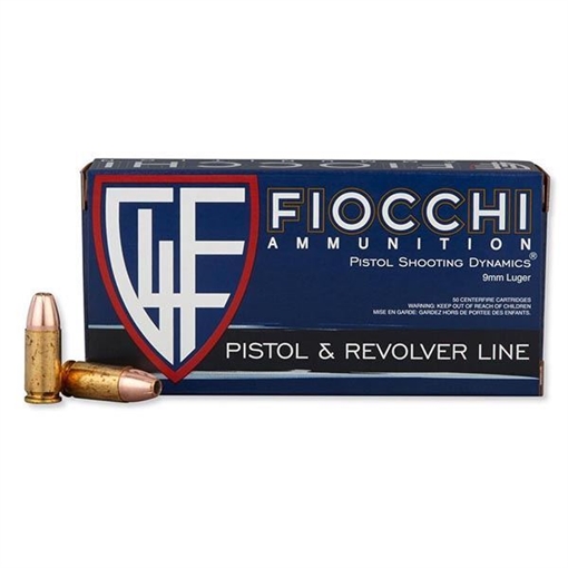 Picture of Fiocchi Ammunition 9mm 147 Grain Jacketed Hollow Point 1000 Round Case FIO-9APDHP-CASEQTY