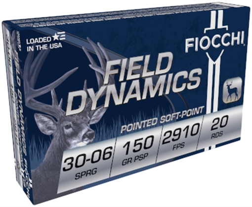 Picture of FIOCCHI AMO 30-06 SPRINGFIELD 150GR PSP 20-RD (10 BOXES PER CASE) 3006BFOA