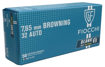 Picture of FIOCCHI AMO 7.65 BROWNING/32 AUTO BLANKS 50-RD ( 20 BOXES PER CASE ) 32BLANK