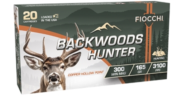 Picture of FIOCCHI BACKWOODS HUNTER AMO LEAD FREE 300 WIN MAG 165GR CHP 20RD ( 10 MABOXES PER CASE ) 300WMBHC 762344714042