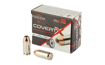 Picture of Fiocchi Ammunition COVERT X, 45 ACP, 230 Grain, Jacketed Hollow Point, 20 Round Box 45CCWB