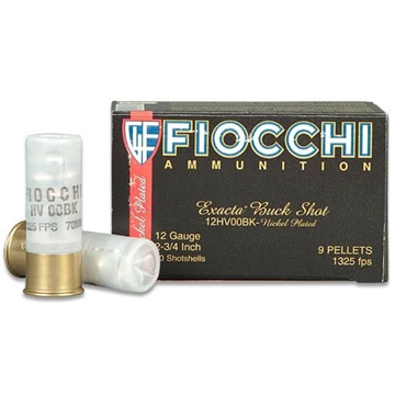 Picture of FIOCCHI BUCKSHOT AMO 12GA 2.75 IN 9 PELLET 00BK 10-RD ( 25 BOXES PER CASE ) 12HV00BK