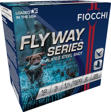 Picture of Fiocchi Ammunition Flyway Steel, 12 Gauge, 3", #2, Steel Shot, Waterfowl, 25 Round Box 123ST2
