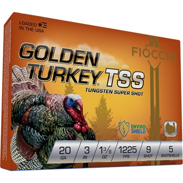Picture of FIOCCHI GOLDEN TURKEY TSS AMO 20GA 3 IN 1 3/8 OZ #9 1175 FPS 5RD ( 10 BOXES PER CASE ) 203TSS9