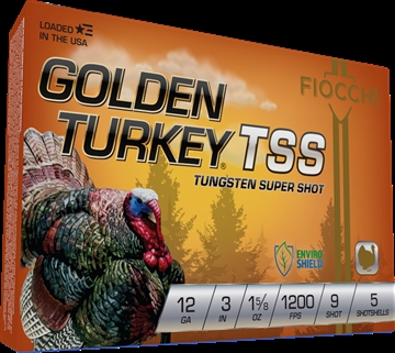Picture of FIOCCHI GOLDEN TURKEY TSS AMO 12GA 3 IN 1 5/8 OZ #9 1200 FPS 5RD ( 10 BOXES PER CASE ) 123TSS9