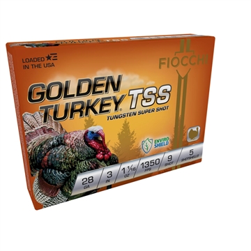 Picture of FIOCCHI GOLDEN TURKEY TSS AMO 28GA 3 IN 1 1/16 OZ #9 1350 FPS 5RD ( 10 BOXES PER CASE ) 283TSS9