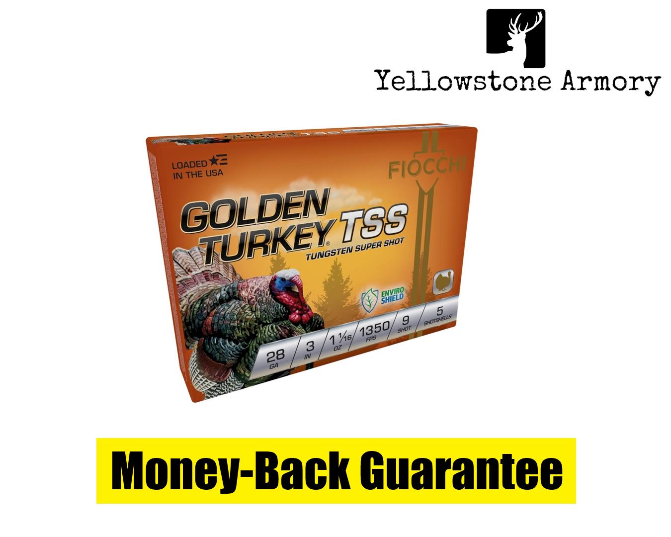 Fiocchi Golden Turkey Tss Shotgun Ammo 28 Ga. 3 In. 1 1/16 Oz. 9 Sh 283TSS9-img-0