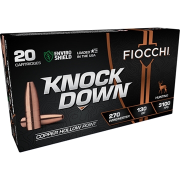 Picture of Fiocchi Knock Down Enviro Shield 270Win 130gr Hollow Point 20 Per Box/10 Case 270CHA