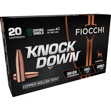 Picture of FIOCCHI KNOCK DOWN AMO LEAD FREE COPPER HP 30-06 SPRINGFIELD 150GR 20RD ( 10 PER CASE ) 3006CHA