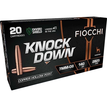 Picture of FIOCCHI KNOCK DOWN AMO LEAD FREE COPPER HP 7MM-08 REM 140GR 20RD ( 10 PER CASE ) 7MM08CHA