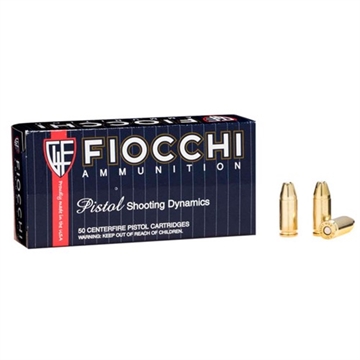 Picture of Fiocchi Defense Dynamics 9mmLuger 124gr Jacketed Hollow Point 50 Per Box/20 Case *Worn 9APBHP
