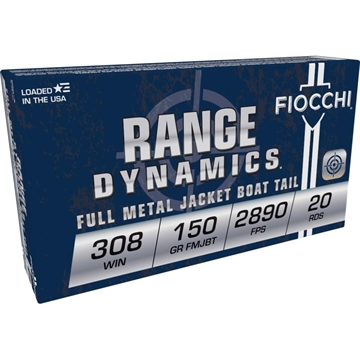 Picture of Fiocchi Shooting Dynamics Rifle Ammunition .308 Win 150 gr FMJ 2890 fps 200/ct 308AC
