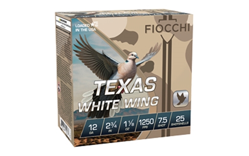 Picture of Fiocchi Ammunition Texas White Wing 12TWW187