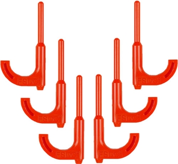 Picture of REGAL LOADED CHAMBER INDICATOR SAFETY FLAGS ORANGE RIFLE 6PK FSDC550RRCF