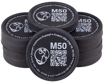 Picture of Firebird USA Moderated Moving Trajectory/Static Universal Firearm Low Noise 50mm/ 10 Pack M50