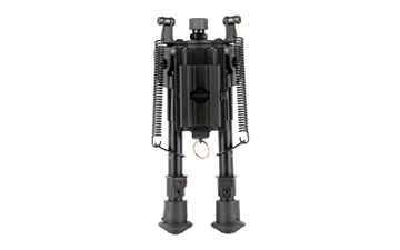 Picture of Firefield Compact Bipod 6-9" Black Aluminum Swivel Stud Attachment or Picatinny Rail (Adapter Included) FF34023