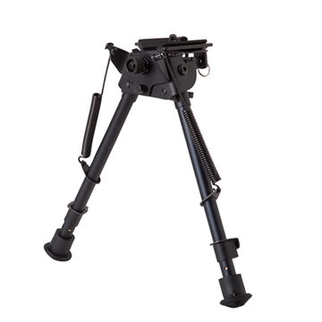 Picture of Firefield Compact Bipod 9-14" Black Aluminum Swivel Stud Attachment or Picatinny Rail (Adapter Included) FF34024