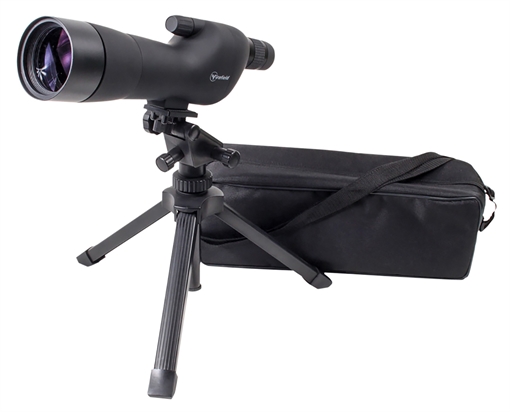 Picture of Firefield Spotting Scope Kit 20-60x 60mm Black Rubber Armor Angled Body BaK-4 Roof Prism & Straight Eye Piece FF11018K