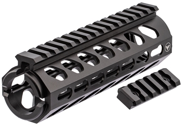 Picture of Firefield Edge Handguard 6.62" 2- Piece Keymod, Carbine Style Made of 6061-T6 Aluminum with Black Matte Finish for AR-15 FF34053